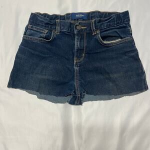 Old Navy Shorts Skinny Adjustable Hand Cut Offs Denim 14 Regular